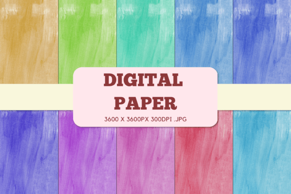 Abstract 10 Digital Paper Watercolor