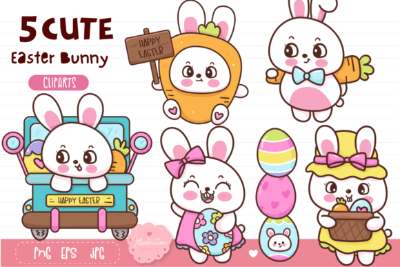 Easter Bunny Rabbit.Happy Easter Day 3