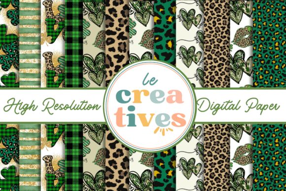 Leopard Print St. Patrick's Day Paper for Creatives