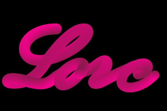 Love 3D Text Effect Illustration Vector: Elevating Creative Projects with Depth and Emotion