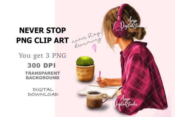 Never Stop PNG, Fashion Girl Clip Art: A Versatile Digital Asset for Creators