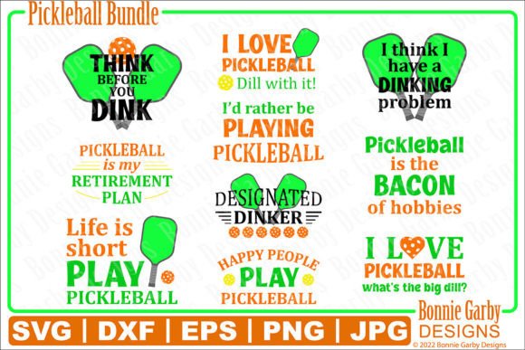 Pickleball SVG Bundle - Clip Art