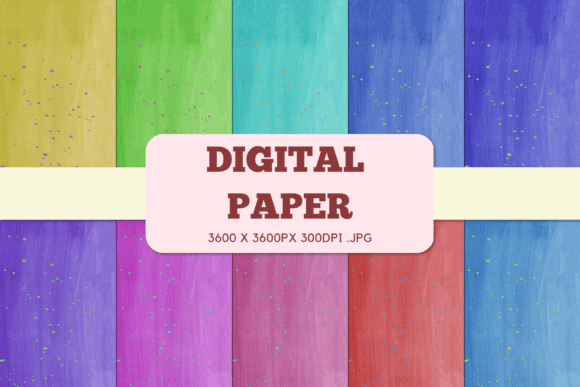 Splash 2 Digital Paper Watercolor for Any Project