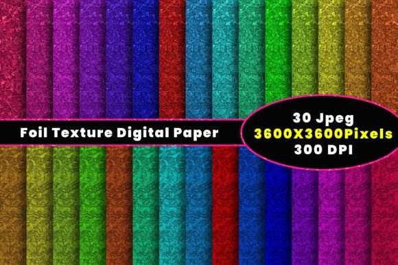 Unlocking Creative Potential with 30 Foil Texture Digital Paper Backgrounds