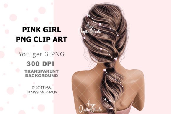 Unlocking Creativity with Pink Girl Illustration PNG Clip Art