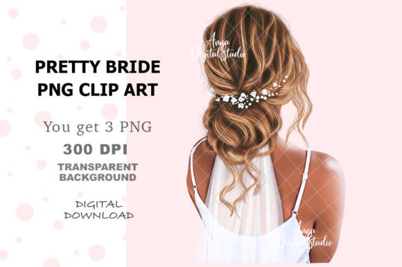 Unlocking Creativity with Pretty Bride Digital PNG Clip Art